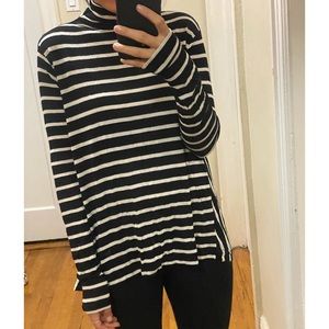 Zara Striped Turtleneck Sweater